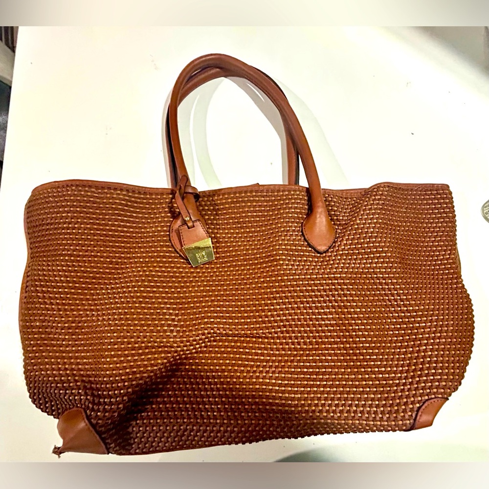 Ivanka Trump Woven Tote – Elegant & Spacious